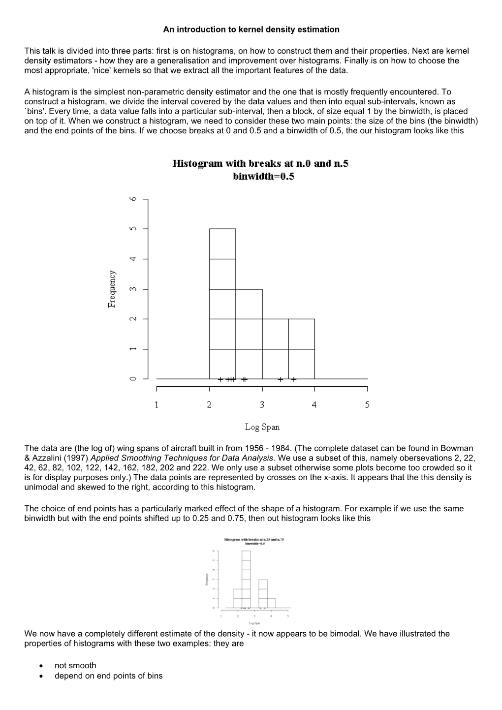 An Introduction to Kernel Density Estimation