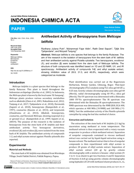 Indonesia Chimica Acta