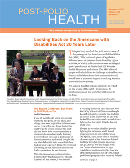 Looking Back on the Americans with Disabilities Act 30 Years Later