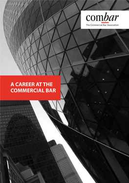 A Career at the Commercial Bar “…A Career Like No Other with Opportunities Like No Other …”