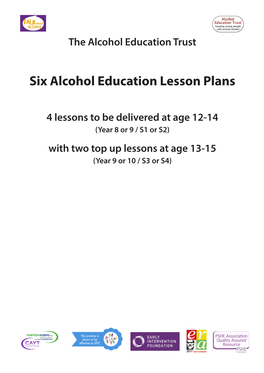 Six Alcohol Education Lesson Plans