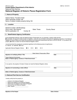 National Register of Historic Places Registration Form