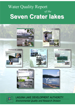 Water Quality Report of the Seven Crater Lakes 2006-2008