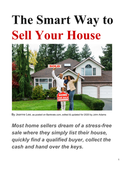 The Smart Way to Sell Your House