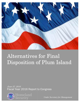 Alternatives for Final Disposition of Plum Island