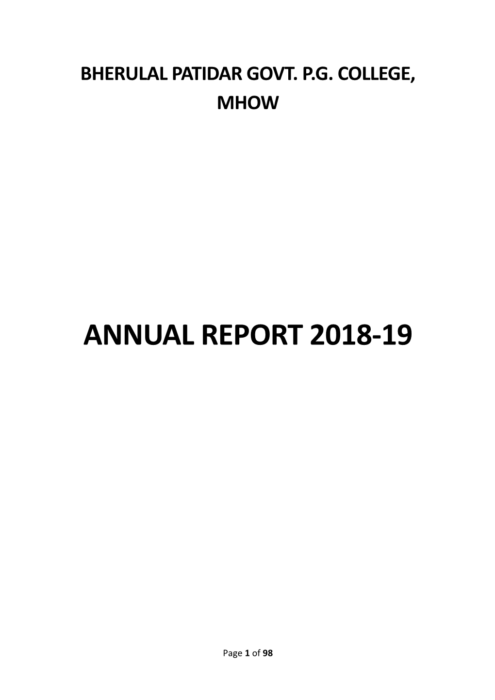 Annual Report 2018-19