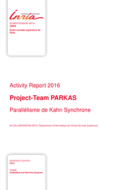 Project-Team PARKAS