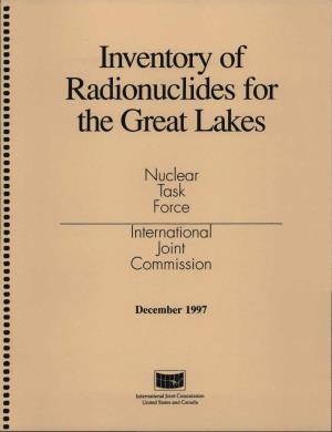 Radionuclides for the Great Lakes
