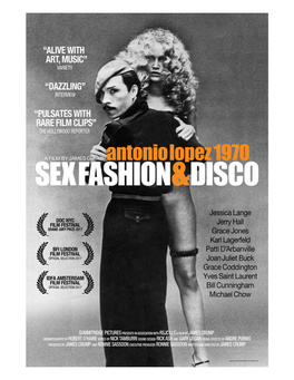 Antonio Lopez 1970: Sex Fashion & Disco a Film by James Crump