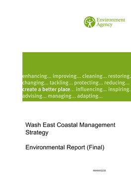 Wash East Coastal Strategy Environment Report