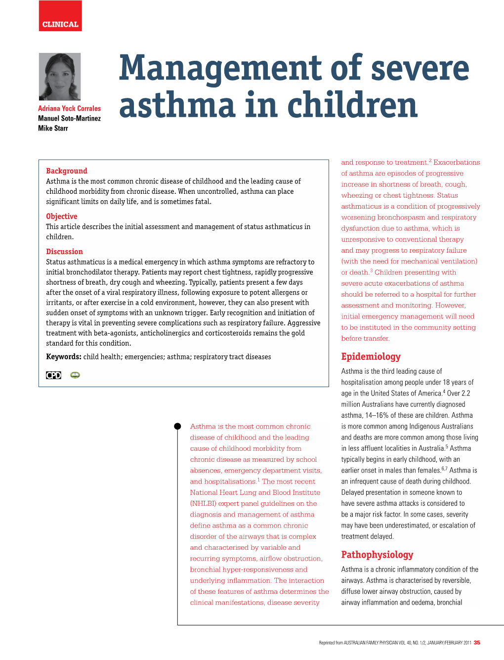 Management of Severe Asthma in Children Smooth Muscle Spasm, and Mucus ...