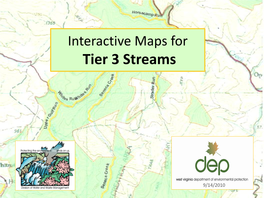 Interactive Maps for Tier 3 Streams