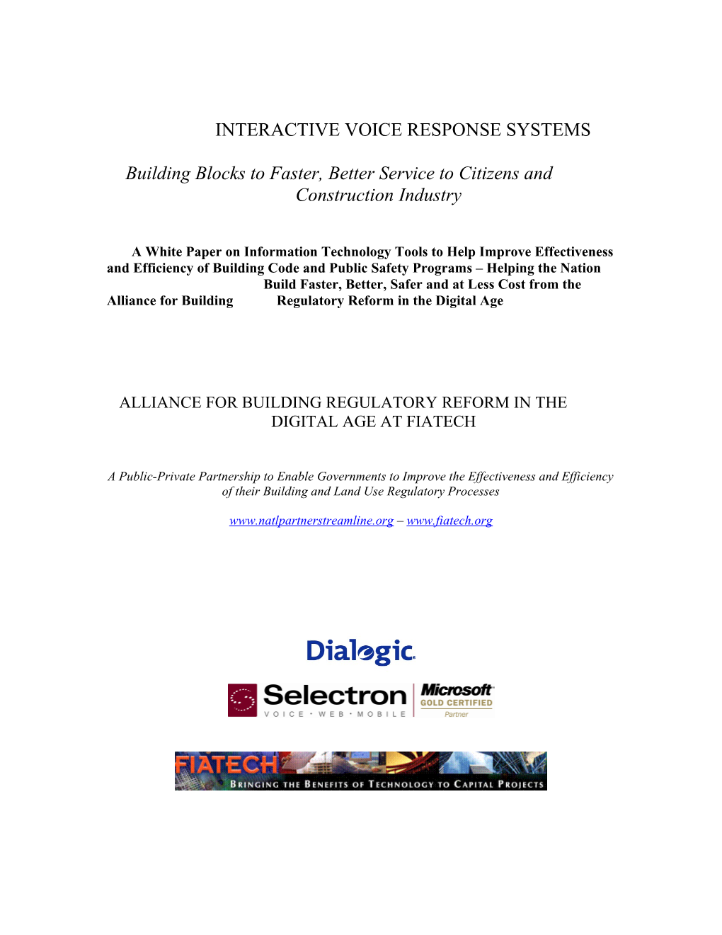 Interactive Voice Response Systems