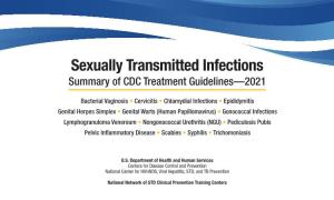 Sexually Transmitted Infections–Summary of CDC Treatment