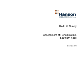 Red Hill Quarry Screening Plan