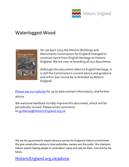 Waterlogged Wood