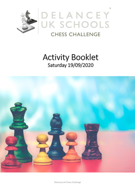 Activity Booklet Saturday 19/09/2020