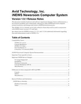 NRCS Release Notes V1.5