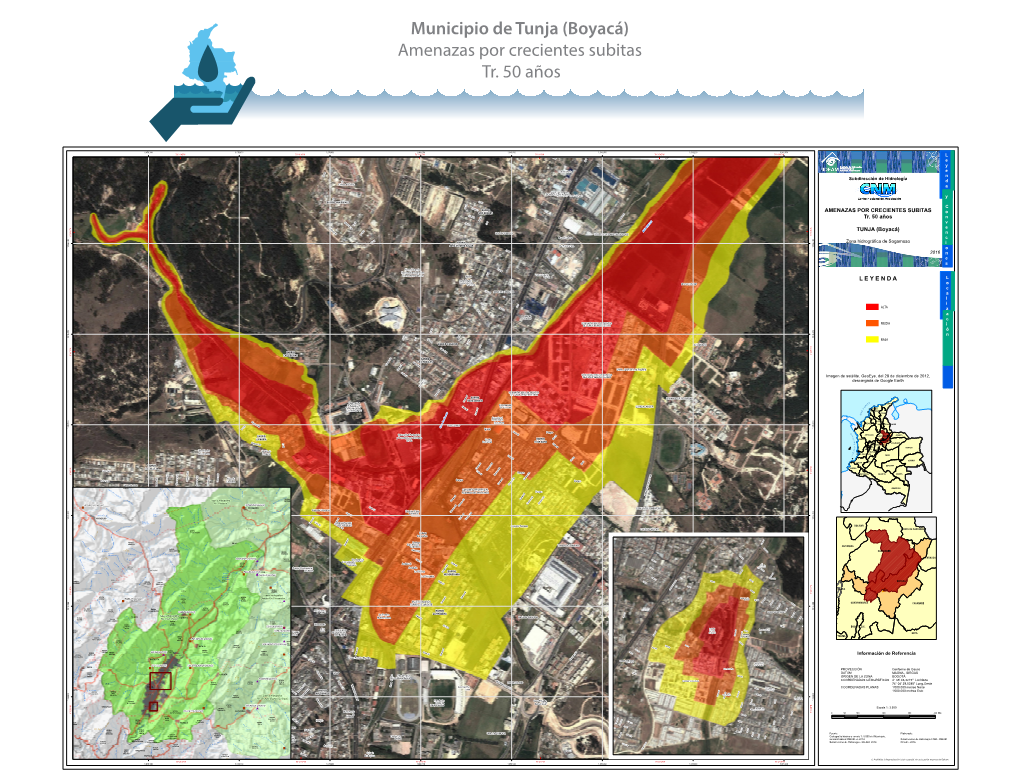 Municipio De Tunja (Boyacá) Amenazas Por Crecientes Subitas Tr