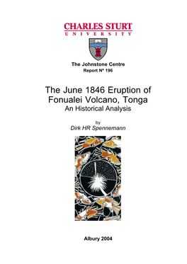 The June 1846 Eruption of Fonualei Volcano, Tonga an Historical Analysis