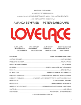 Lovelace Productions, Inc