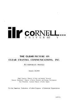 The Clear Picture on Clear Channel Communications, Inc
