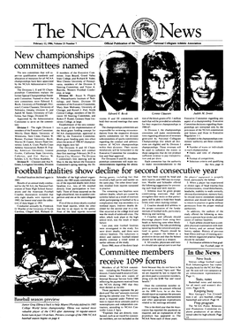 The NCAA News Each of Those Years