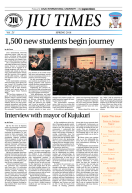 1,500 New Students Begin Journey by JIU Times