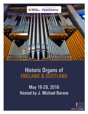 Historic Organs of England & Scotland