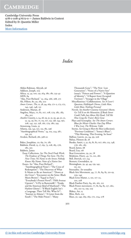 Cambridge University Press 978-1-108-47672-0 — James Baldwin in Context Edited by D