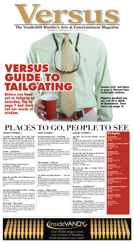 Versus Guide to Tailgating