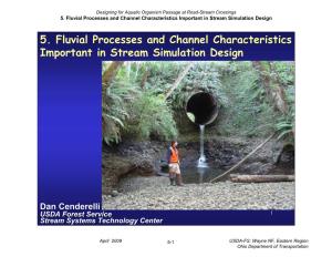 5. Fluvial Processes and Channel Characteristics Important in Stream Simulation Design