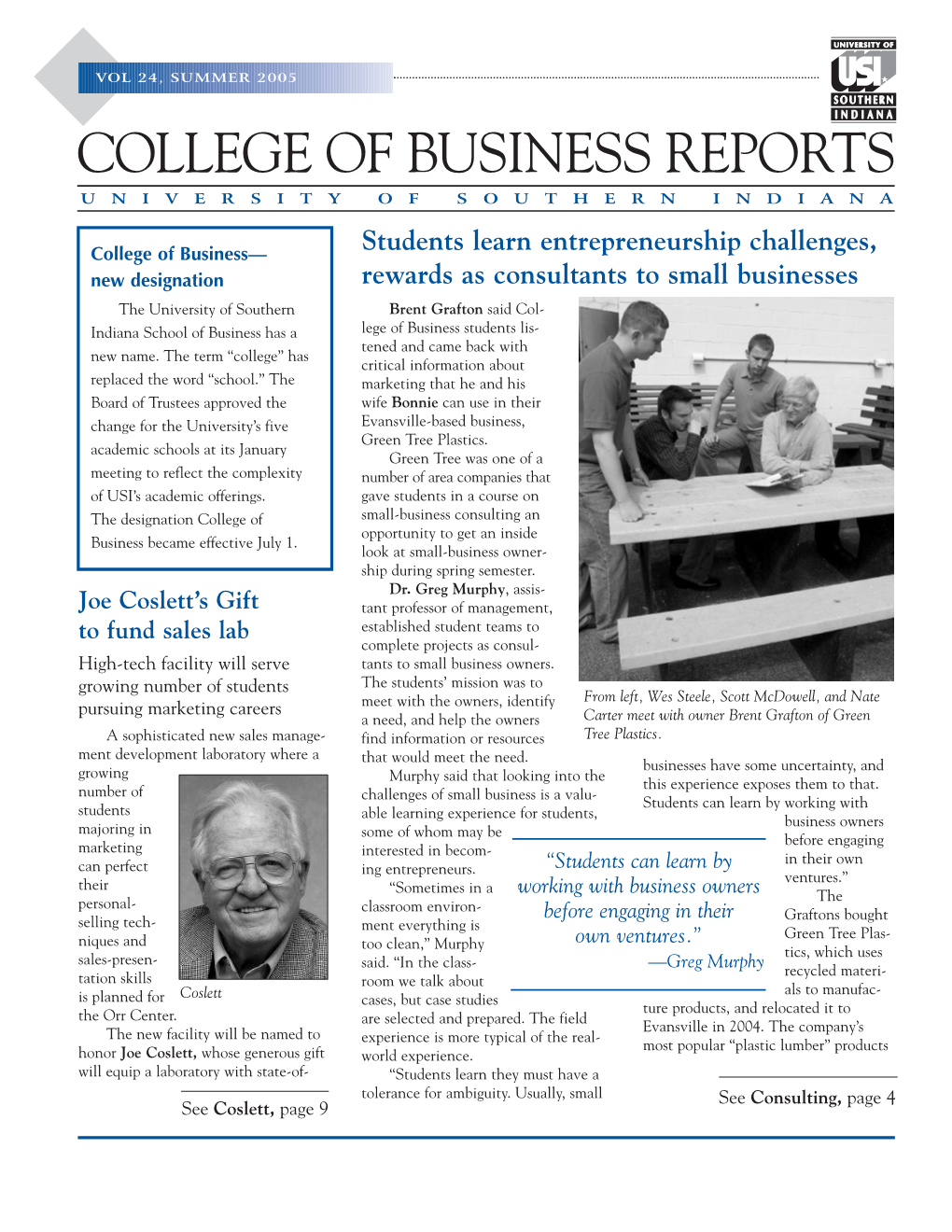 College of Business Reports