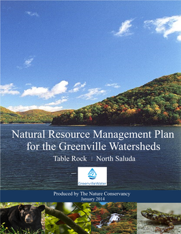 Natural Resource Management Plan for the Greenville Watersheds Table Rock North Saluda
