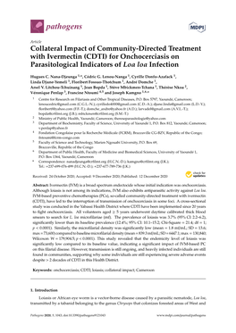 For Onchocerciasis on Parasitological Indicators of Loa Loa Infection