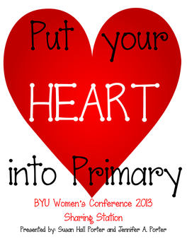 BYU Women's Conference 2013 Sharing Station