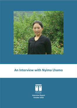 An Interview with Nyima Lhamo