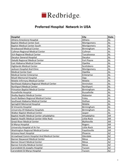 Preferred Hospital Network in USA