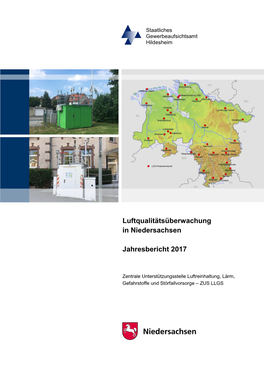 Luftqualitätsüberwachung in Niedersachsen Jahresbericht 2017