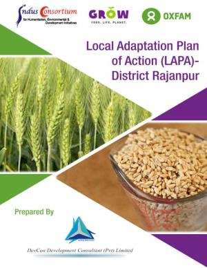 Local Adaptation Plan of Action (LAPA)-District Rajanpur