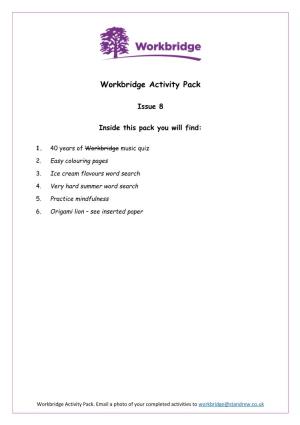 Workbridge Activity Pack