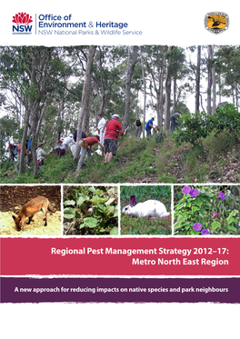 Regional Pest Management Strategy 2012-2017: Metro North East