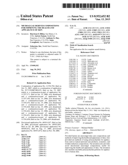 (12) United States Patent (10) Patent No.: US 8,932,652 B2 Dillon Et Al