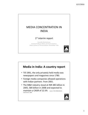 Media Concentration in India