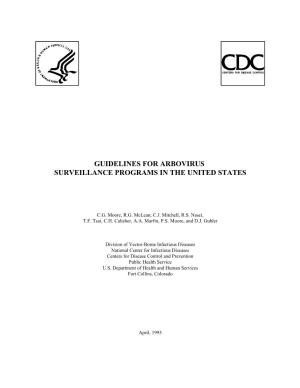Guidelines for Arbovirus Surveillance Programs in the United States