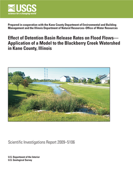 Effect of Detention Basin Release Rates on Flood Flows--Application