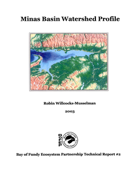 Minas Basin Watershed Profile – 2002