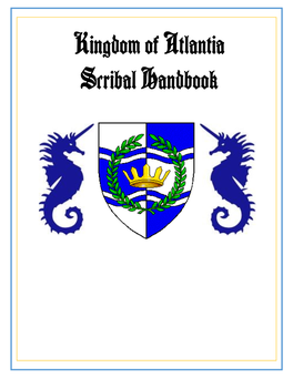Kingdom of Atlantia Scribal Handbook