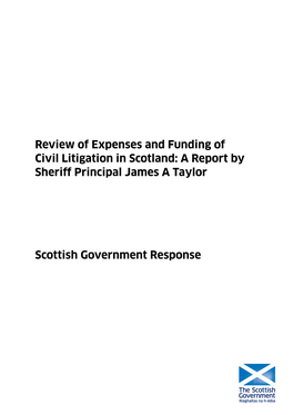 Paper 3.1 Scottish Government Response to the Taylor Review