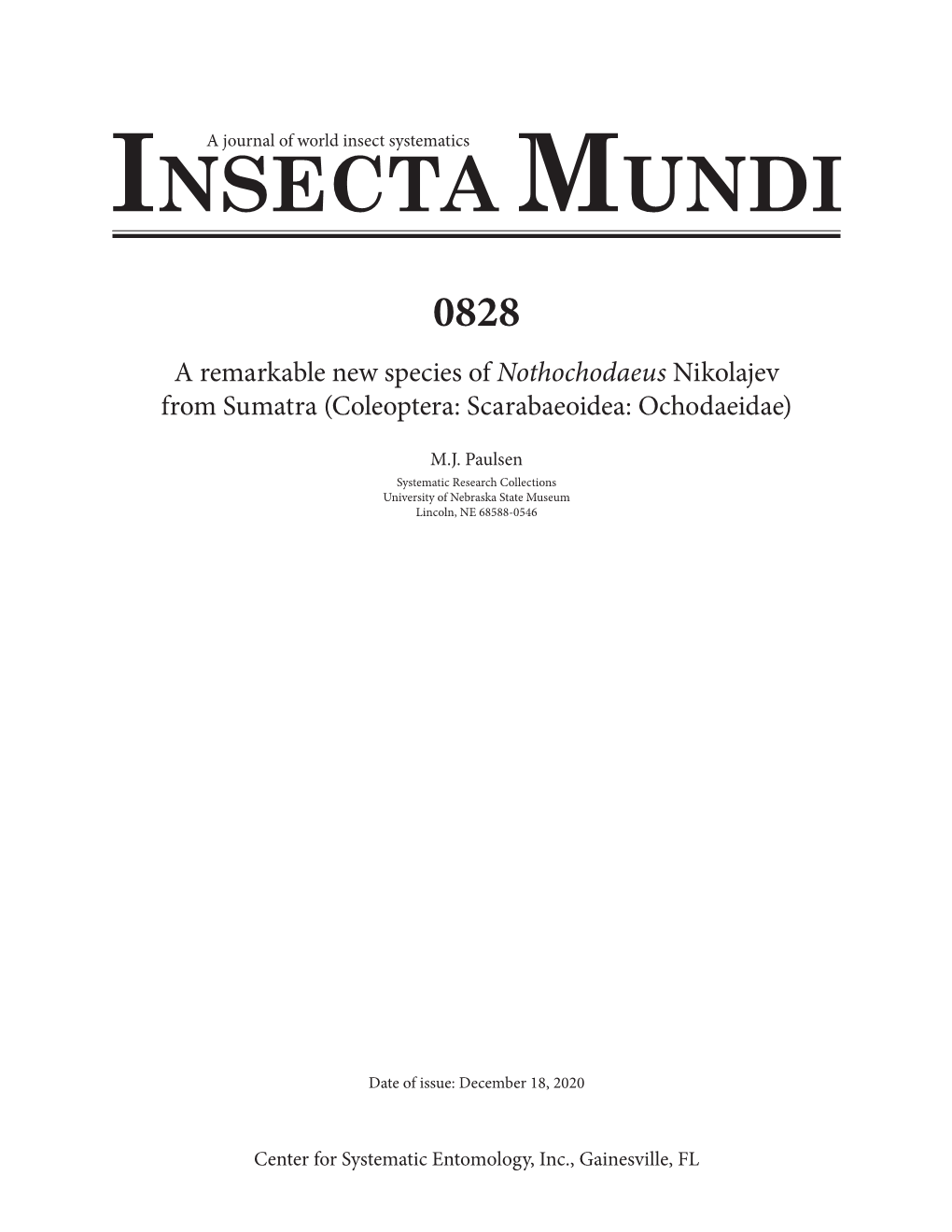 Insecta Mundi